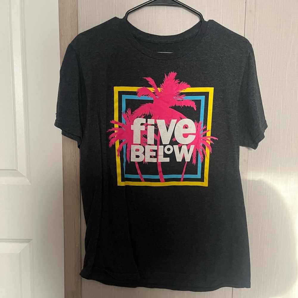 Graphic Tee with Palm Tree Design